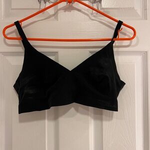 Victoria's Secret PINK Black Wireless Bralette Unlined Medium 412003-7KE